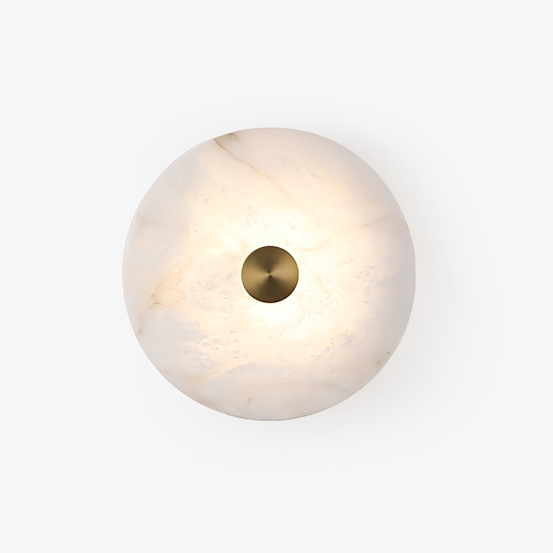 Orlena Alabaster Disc Wall Light