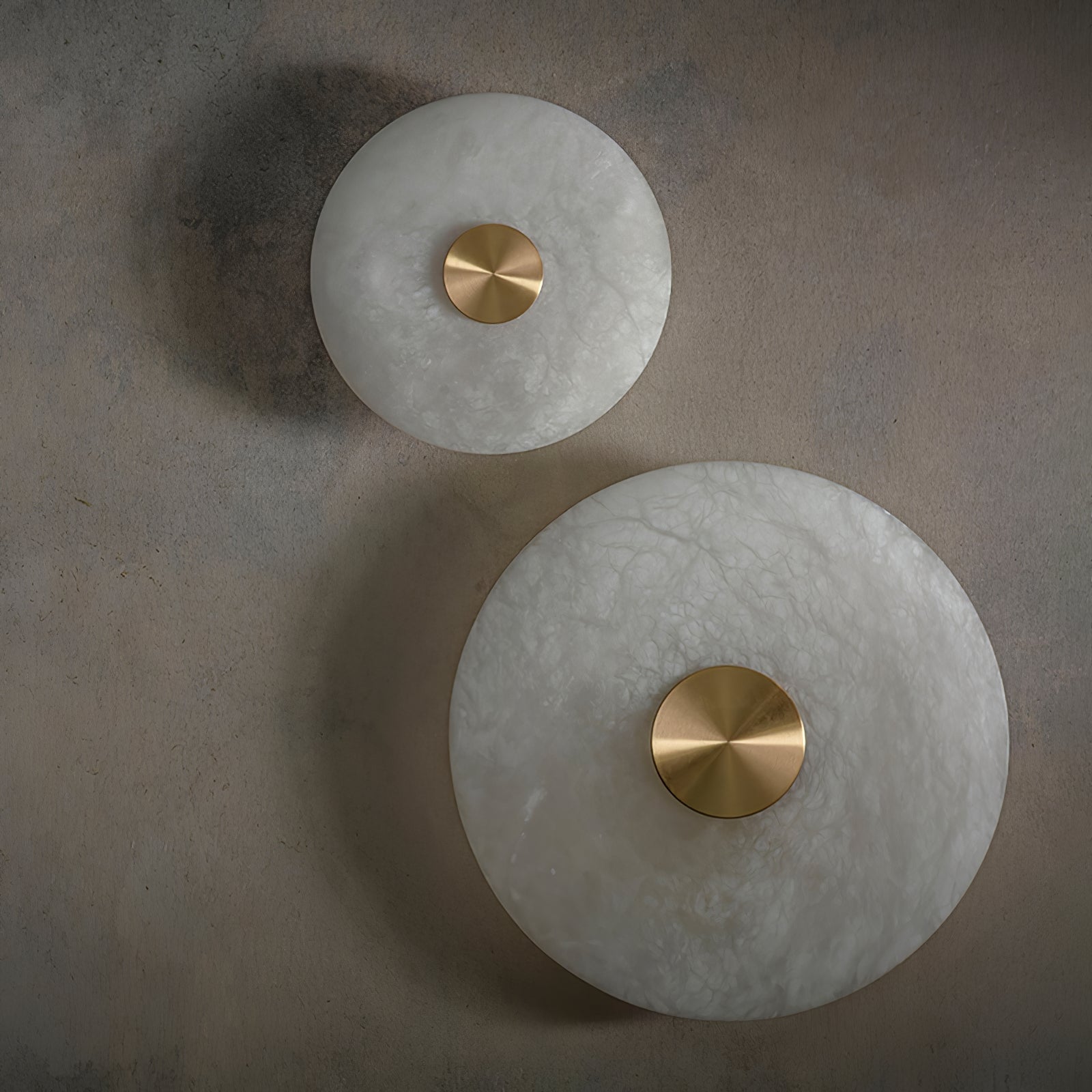 Orlena Alabaster Disc Wall Light