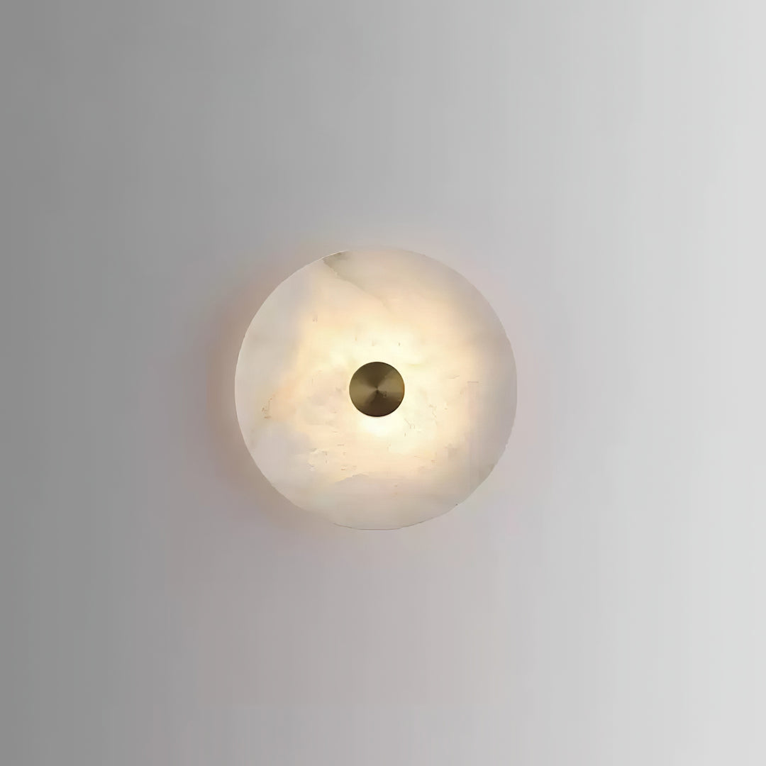 Orlena Alabaster Disc Wall Light
