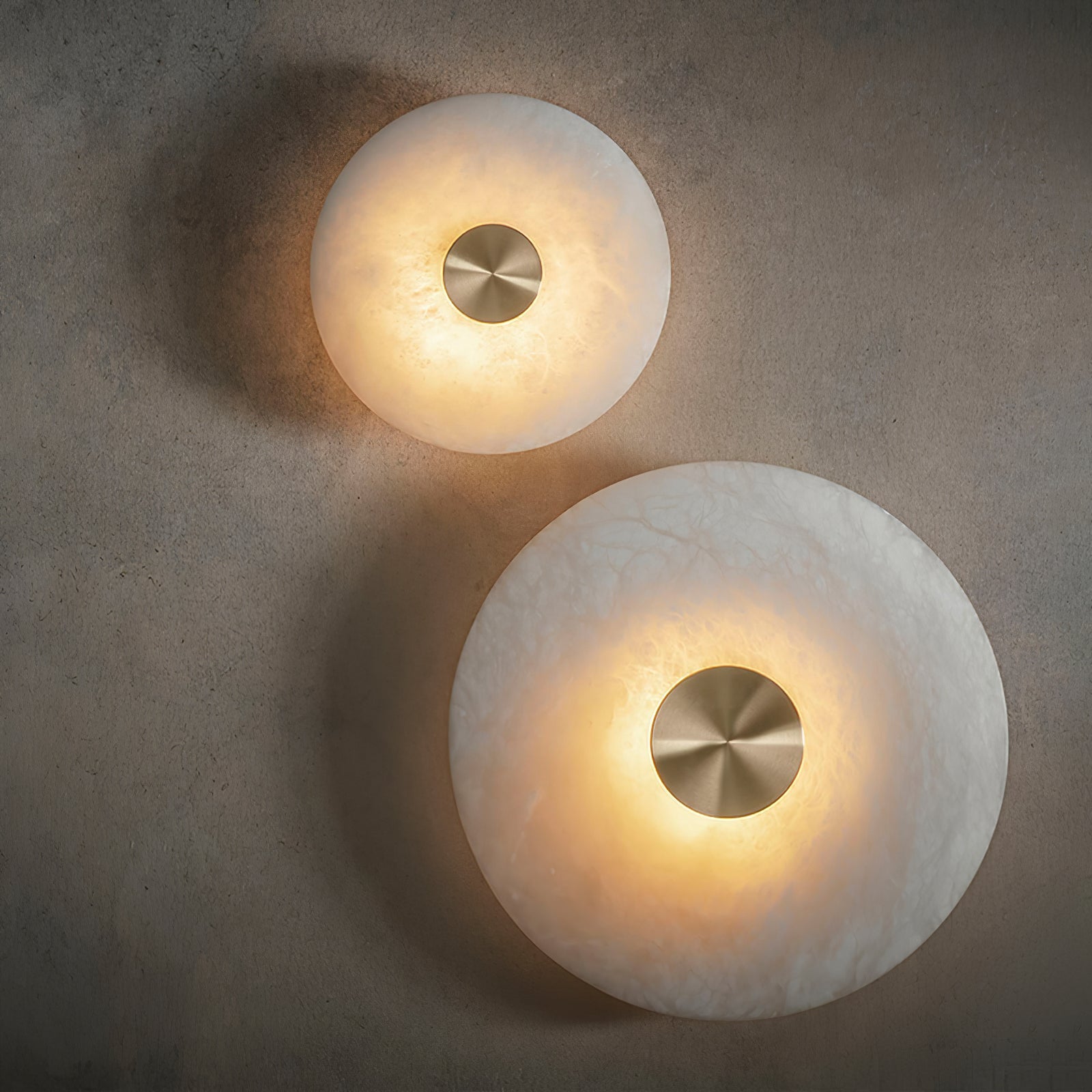 Orlena Alabaster Disc Wall Light