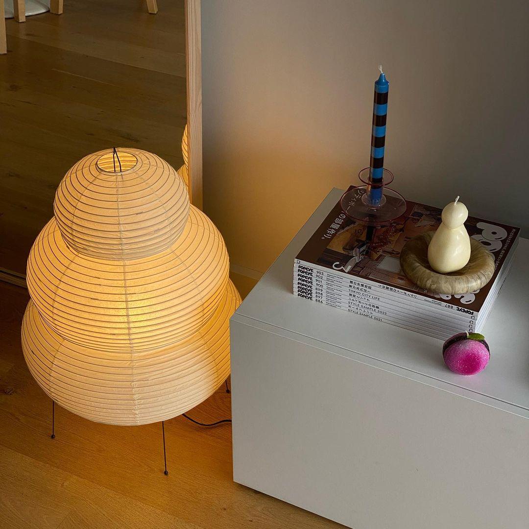 Oruva Paper Column Table Lamp