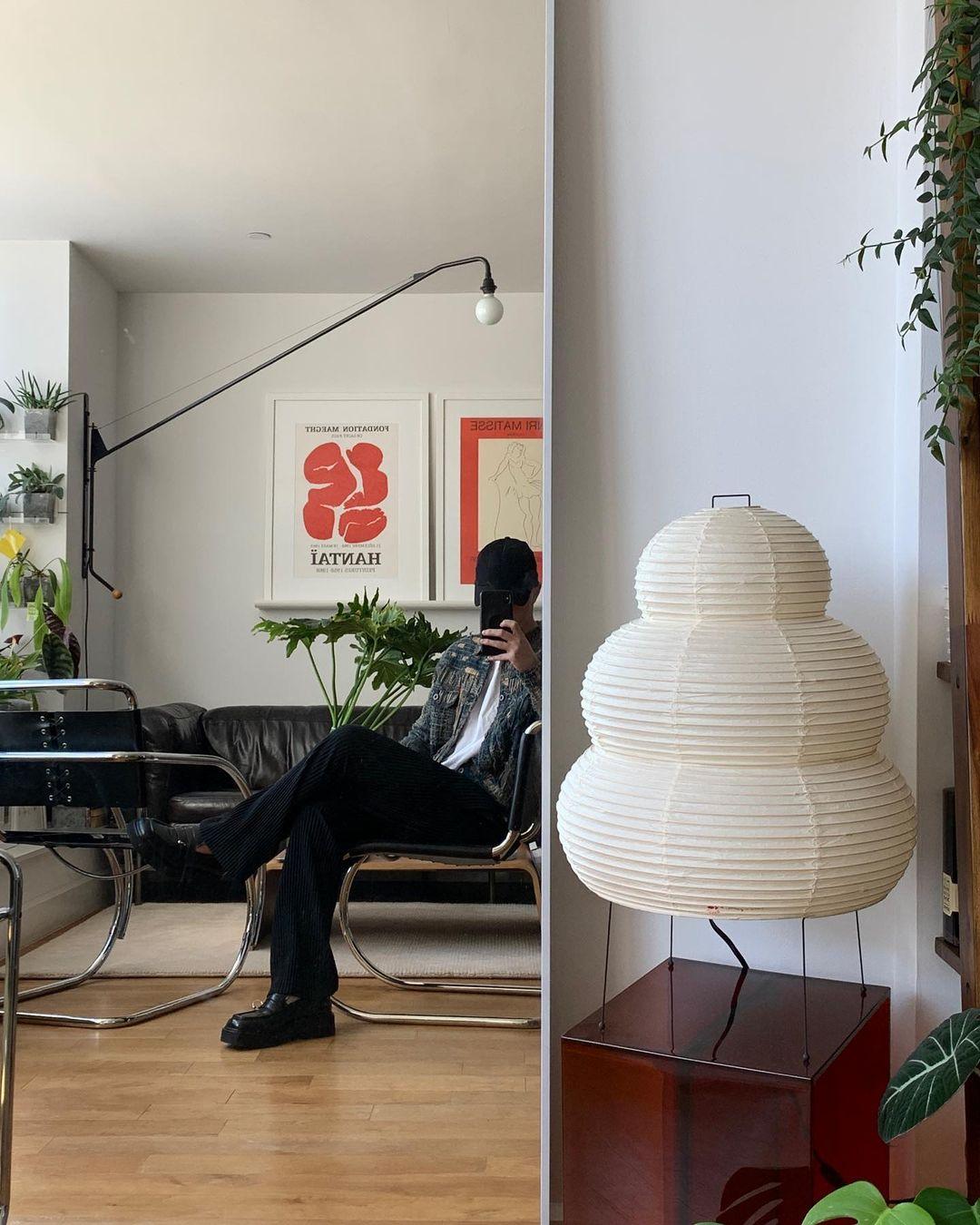 Oruva Paper Column Table Lamp