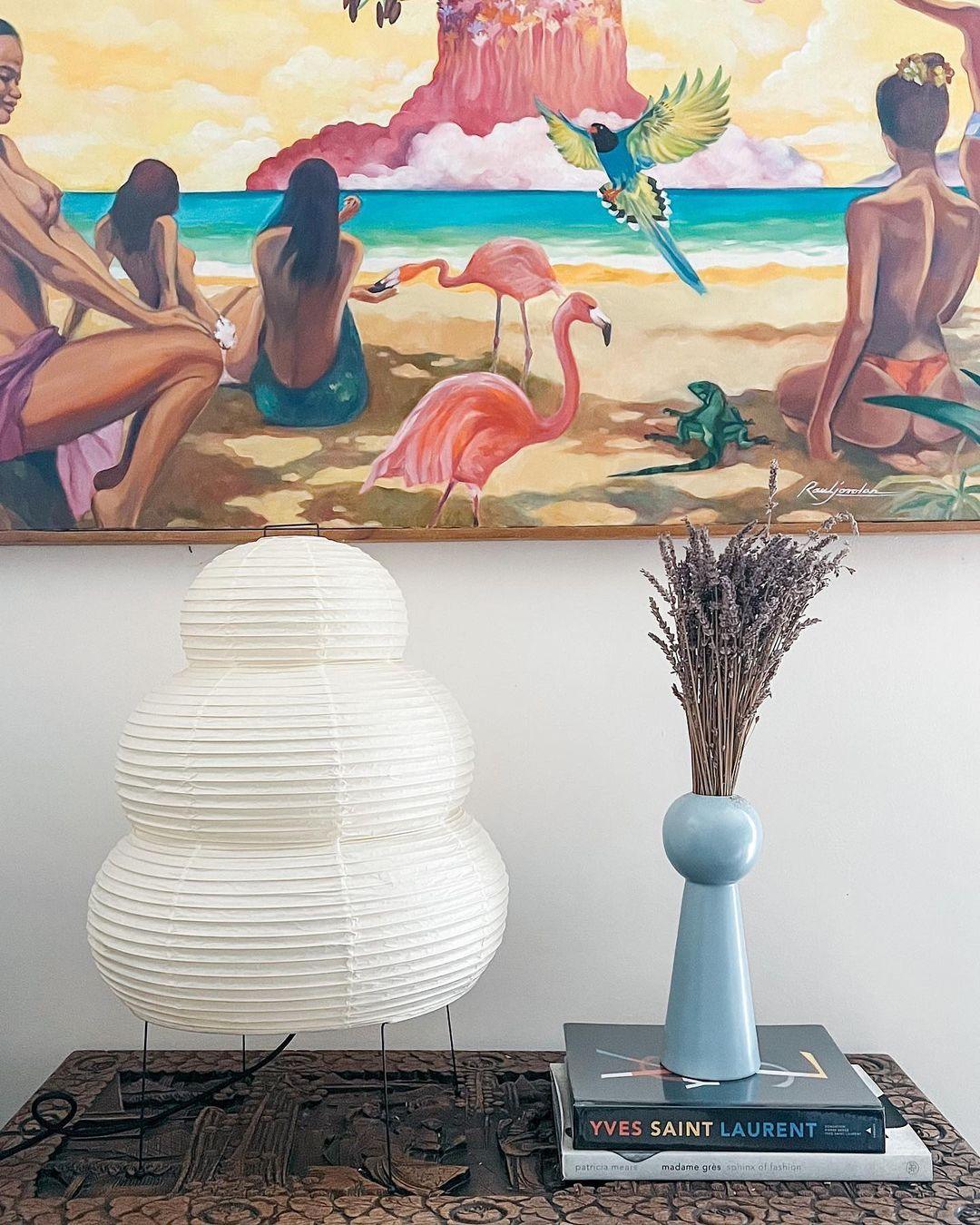 Oruva Paper Column Table Lamp