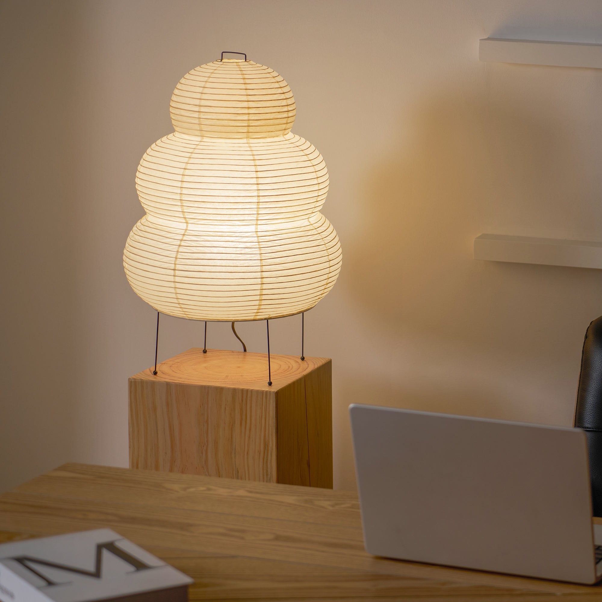 Oruva Paper Column Table Lamp