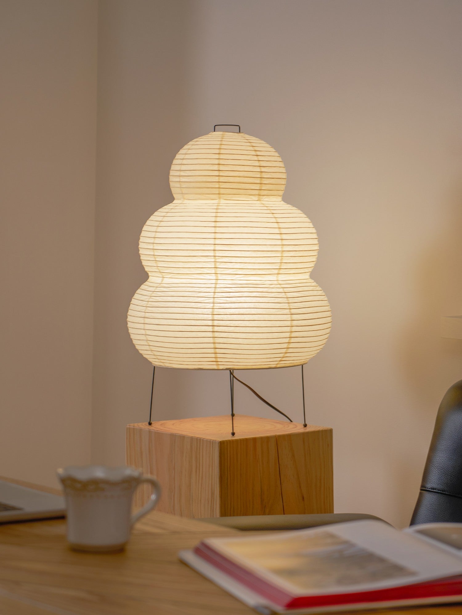 Oruva Paper Column Table Lamp