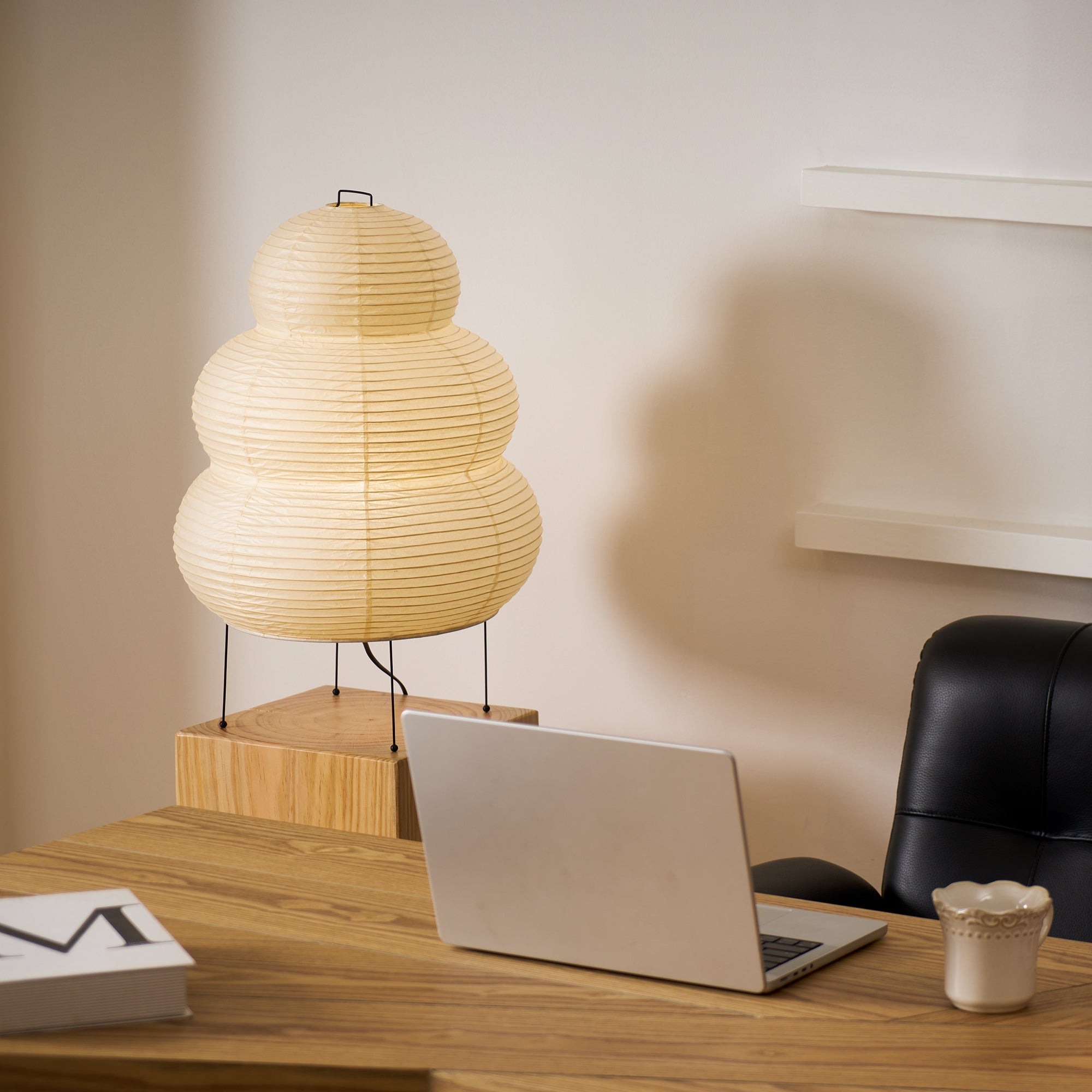 Oruva Paper Column Table Lamp