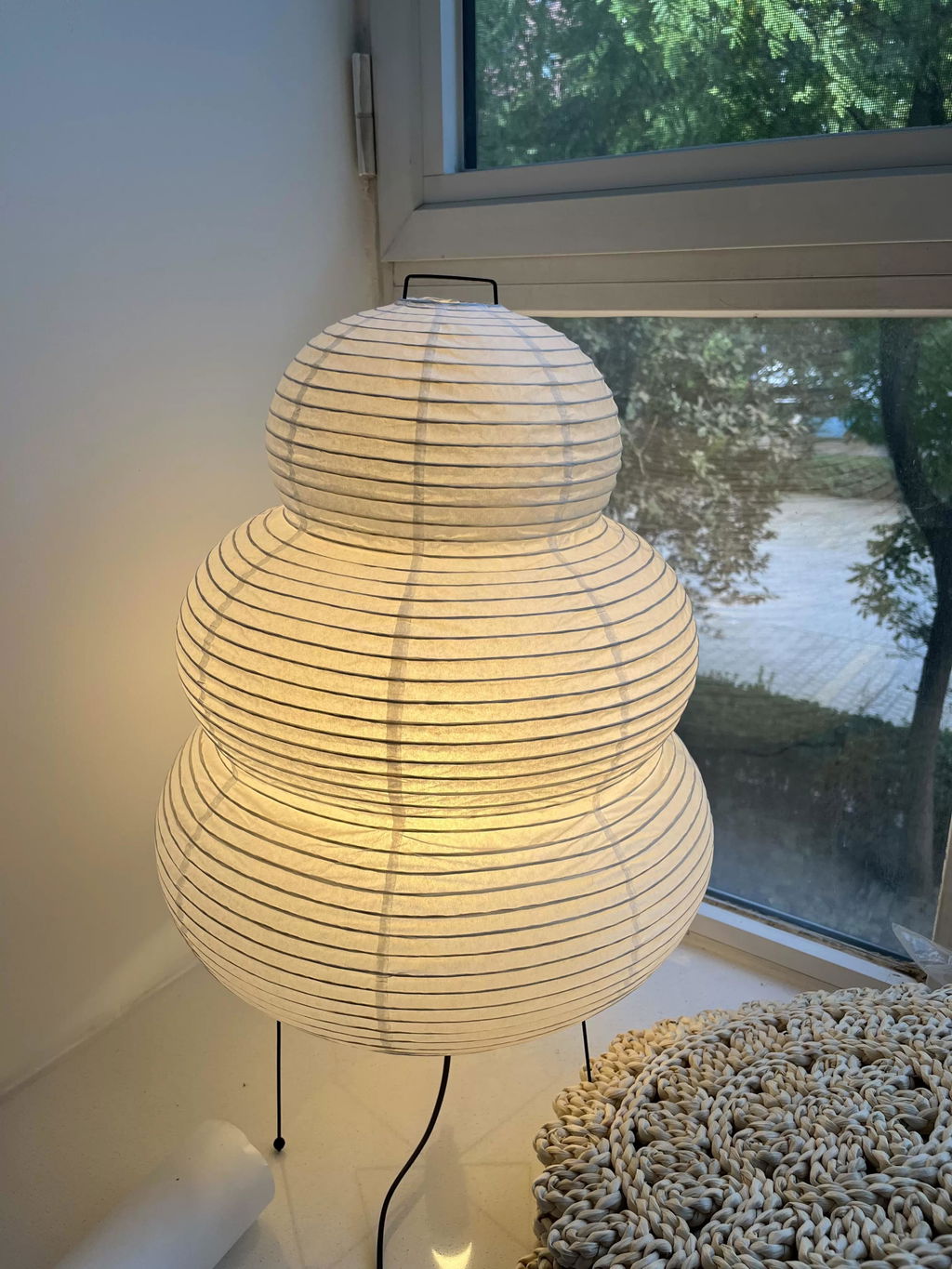 Oruva Paper Column Table Lamp
