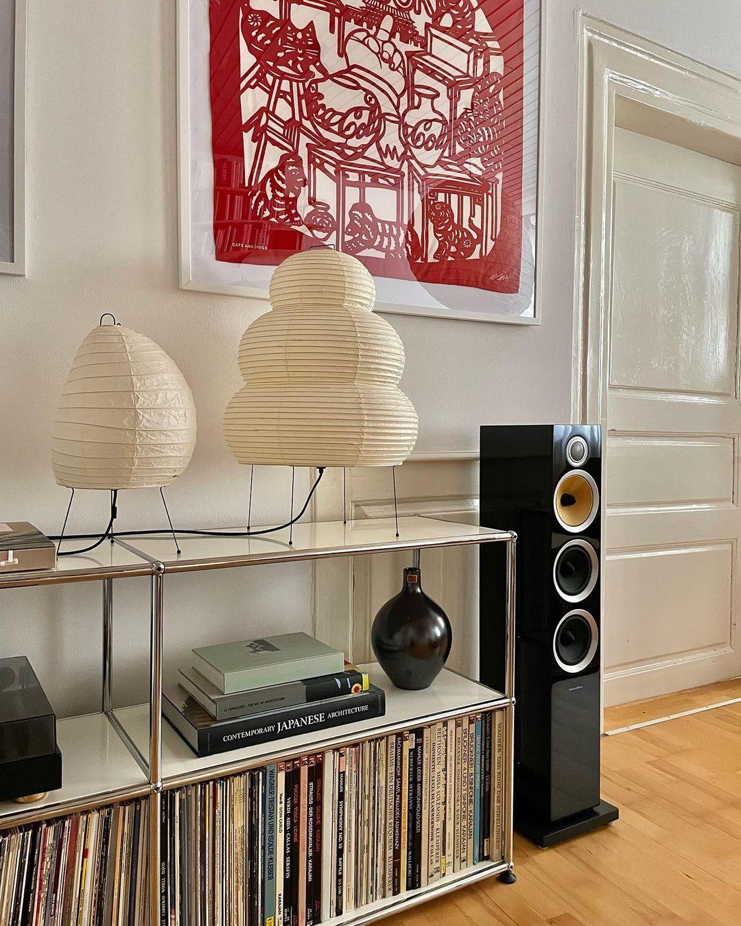 Oruva Paper Column Table Lamp