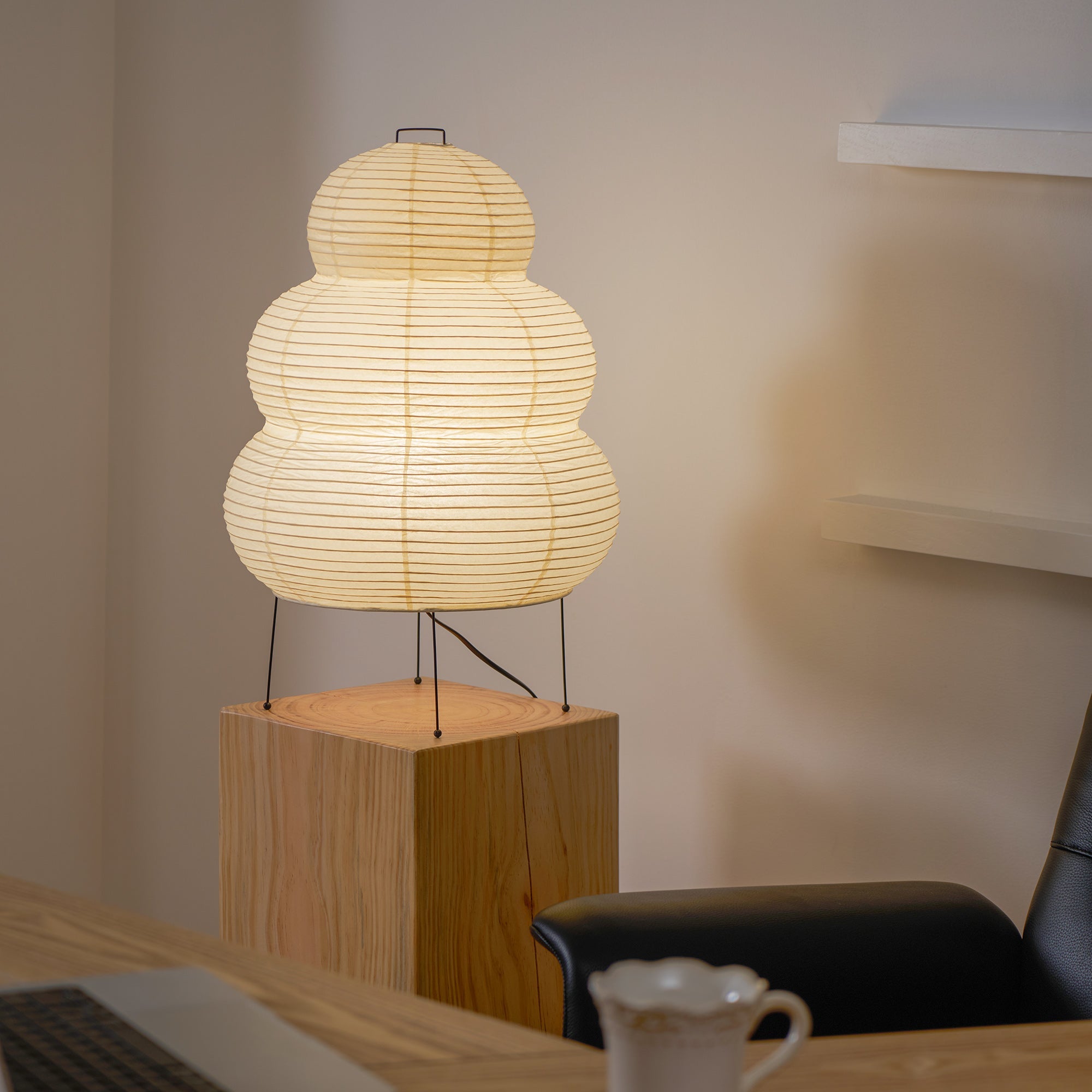 Oruva Paper Column Table Lamp