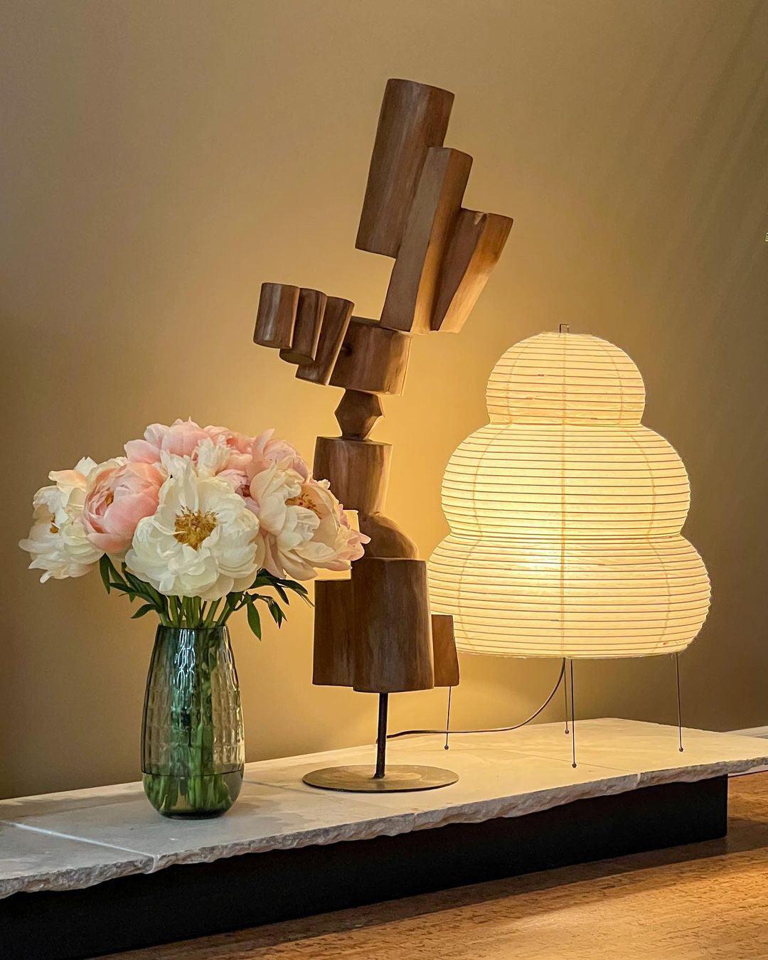 Oruva Paper Column Table Lamp