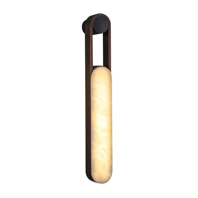 Orven Ring Handle Alabaster Wall Light
