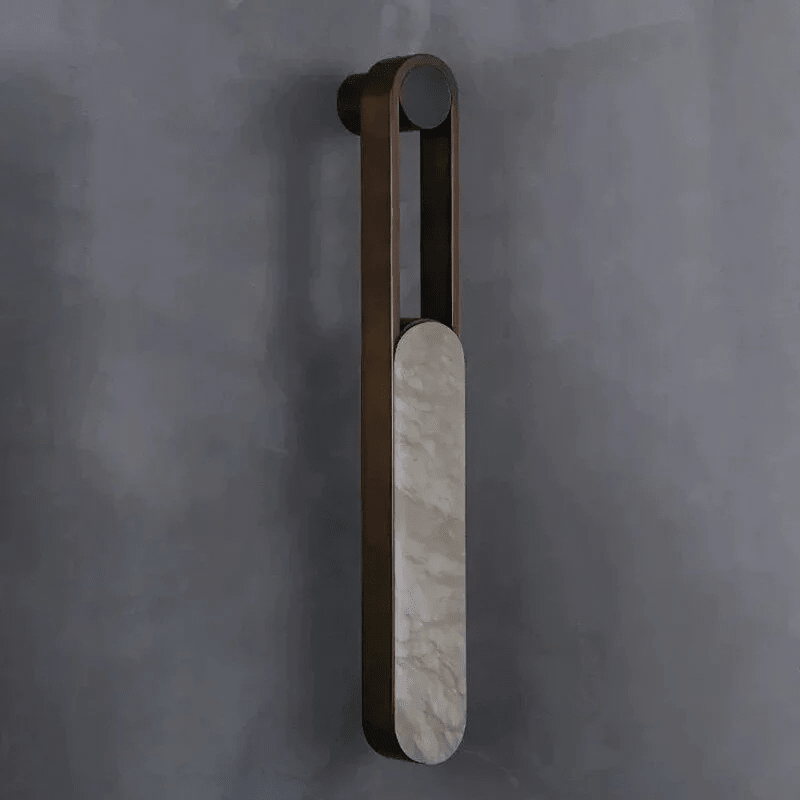 Orven Ring Handle Alabaster Wall Light