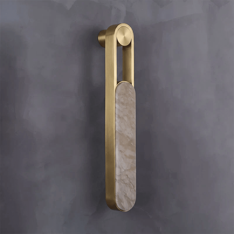 Orven Ring Handle Alabaster Wall Light