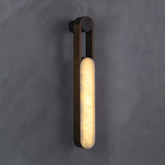 Orven Ring Handle Alabaster Wall Light