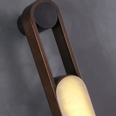 Orven Ring Handle Alabaster Wall Light