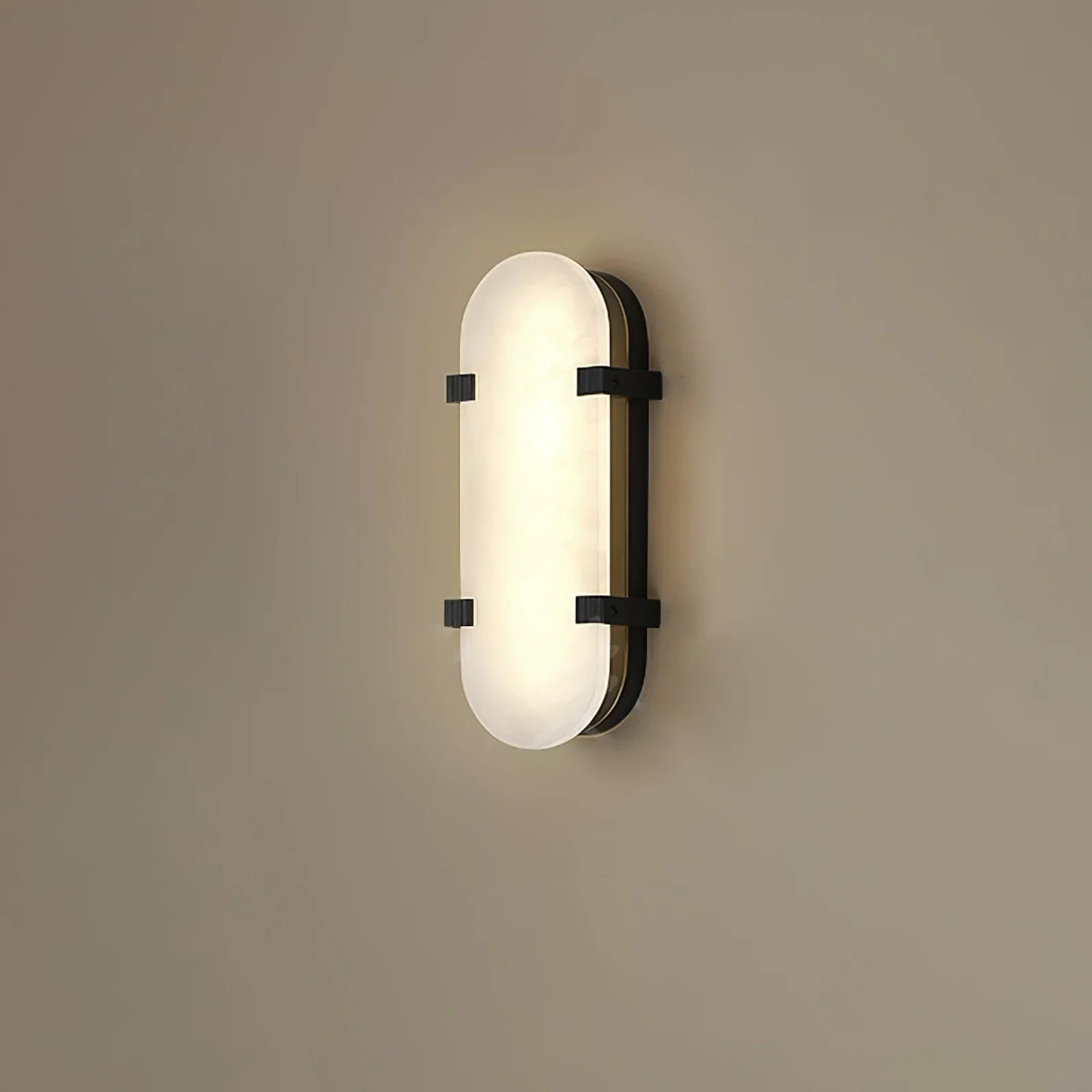 Ovelle Alabaster Halo Wall Sconce