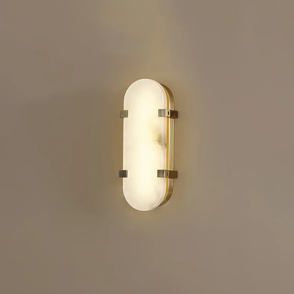 Ovelle Alabaster Halo Wall Sconce