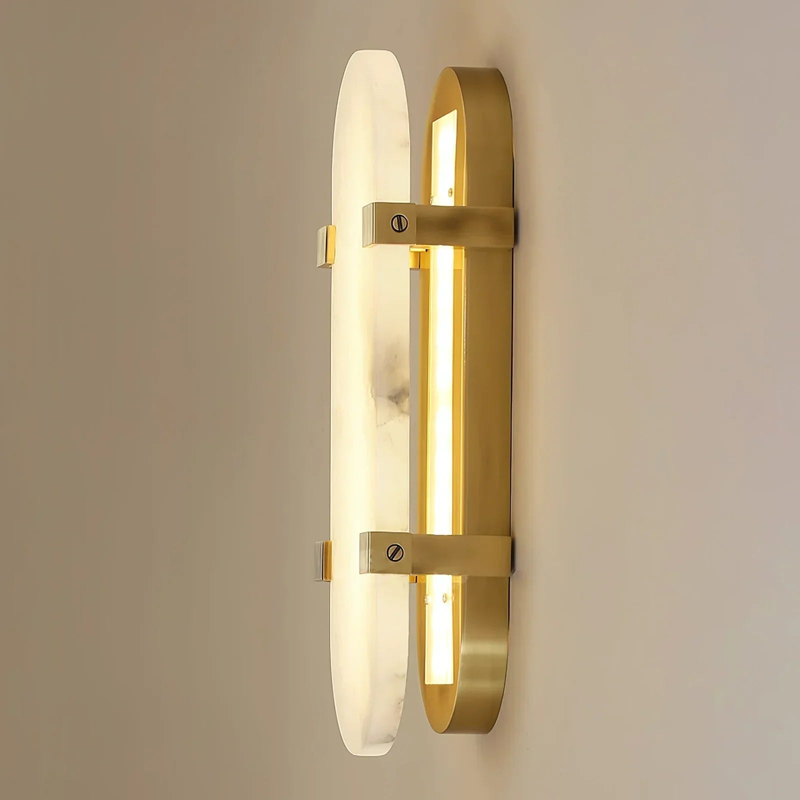 Ovelle Alabaster Halo Wall Sconce