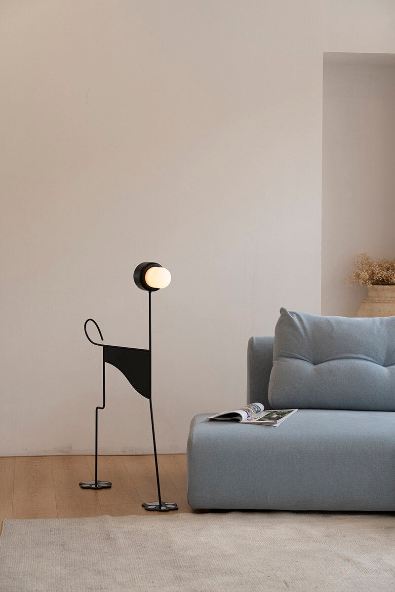 Pavlo Sculptural Dog Floor Lamp
