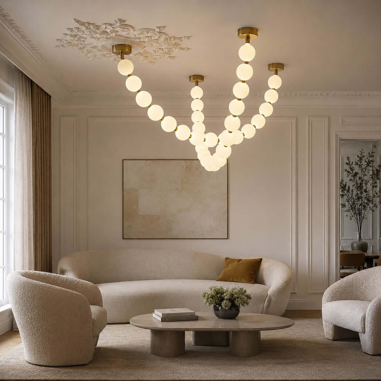Pearl Necklace Chandelier