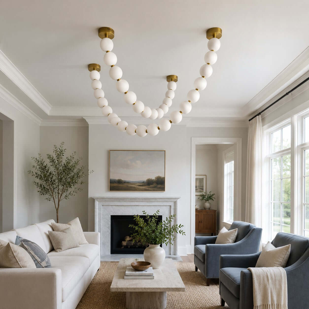 Pearl Necklace Chandelier