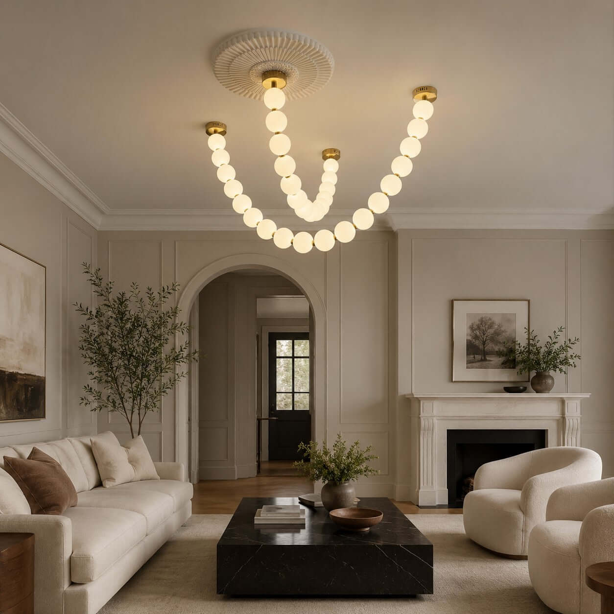 Pearl Necklace Chandelier