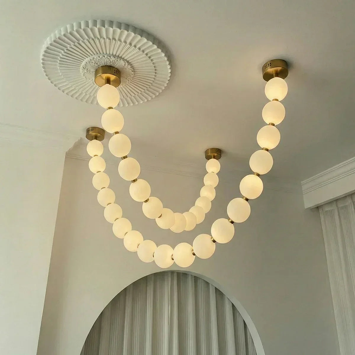 Pearl Necklace Chandelier
