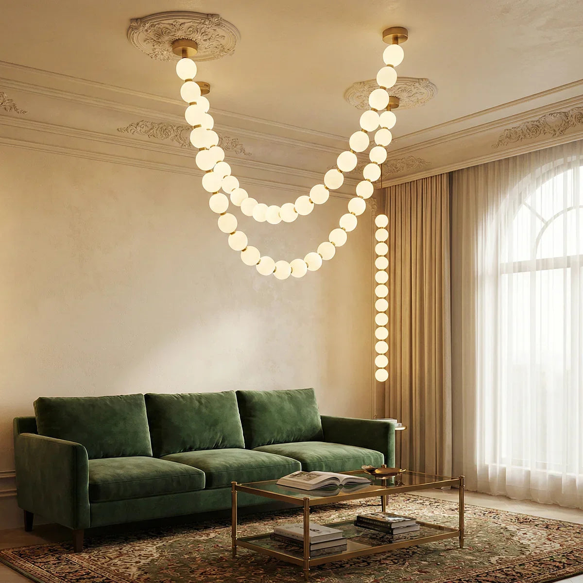 Pearl Necklace Chandelier