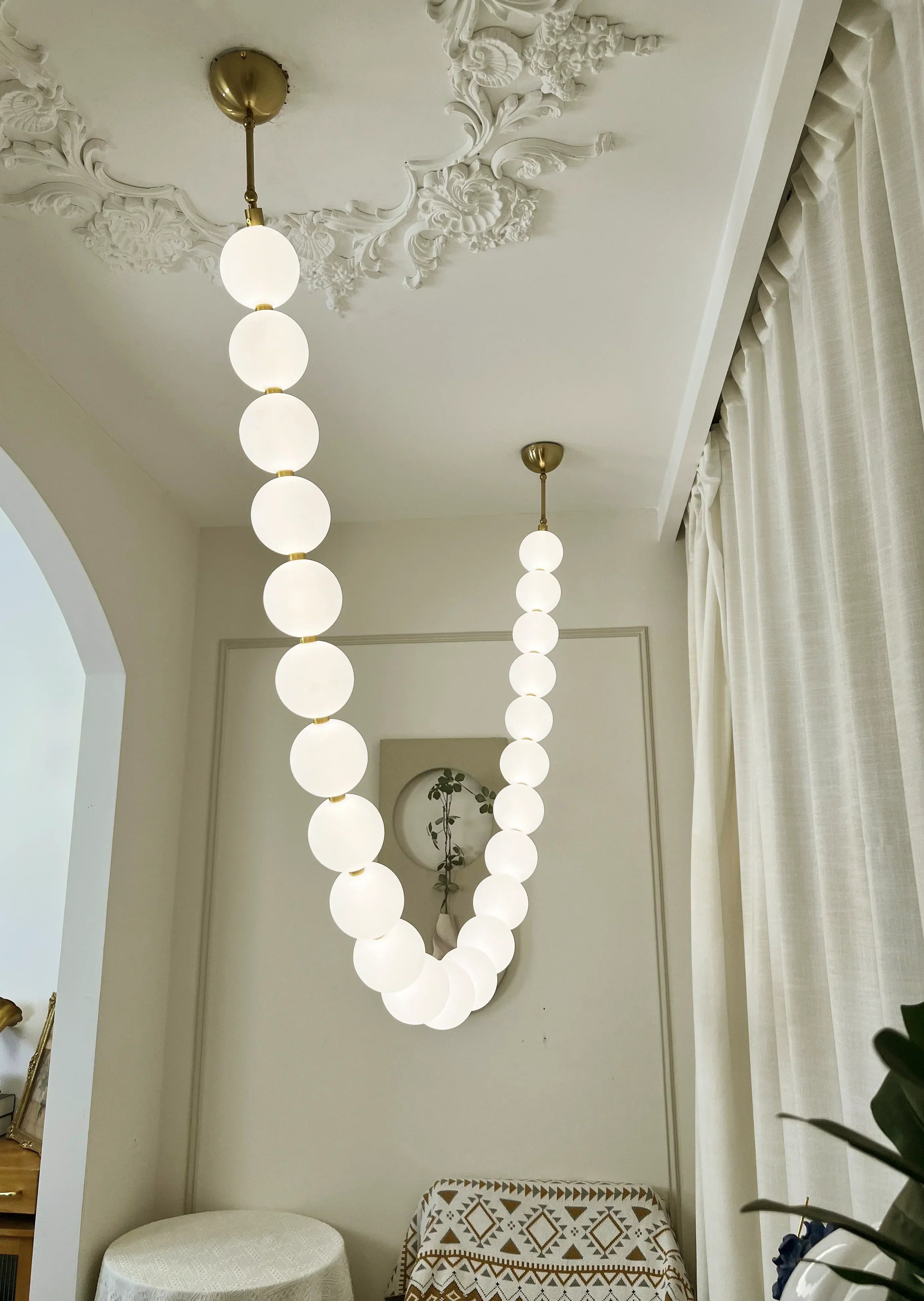 Pearl Necklace Chandelier