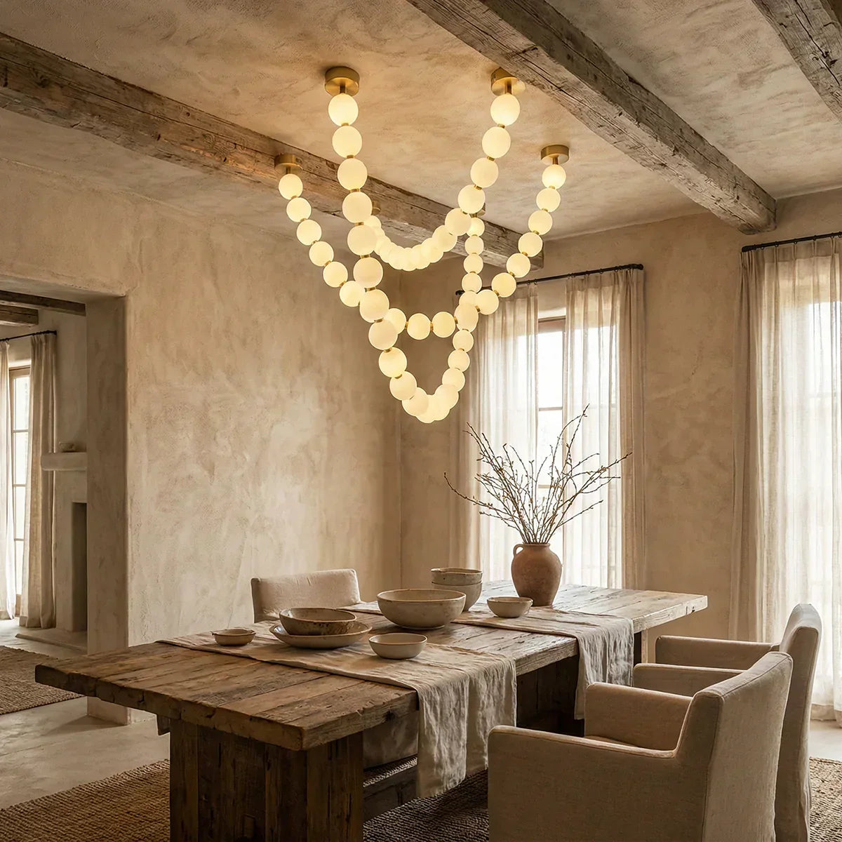 Pearl Necklace Chandelier
