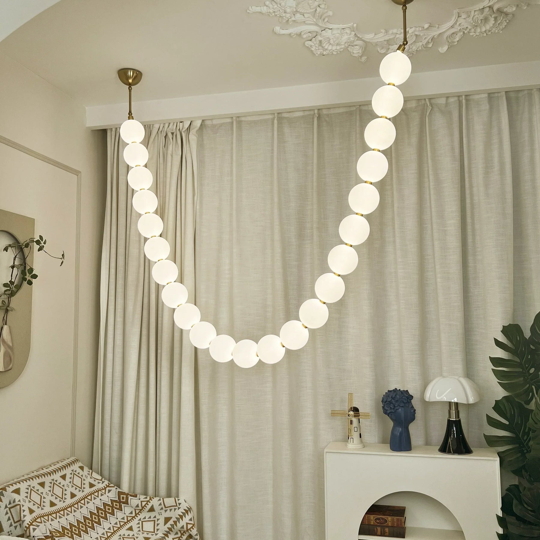 Pearl Necklace Chandelier