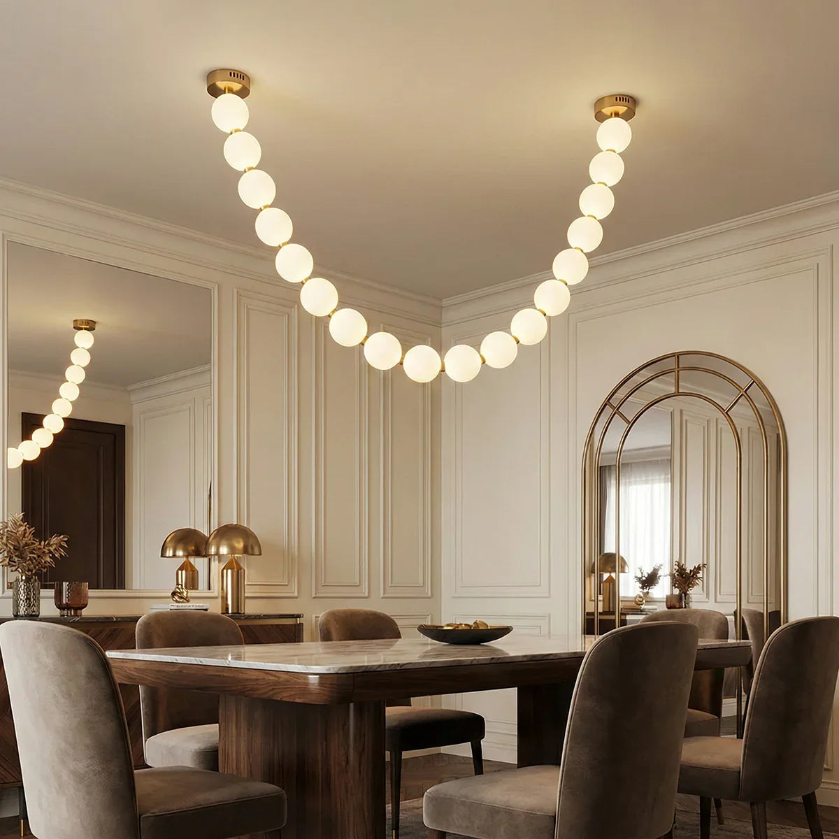 Pearl Necklace Chandelier