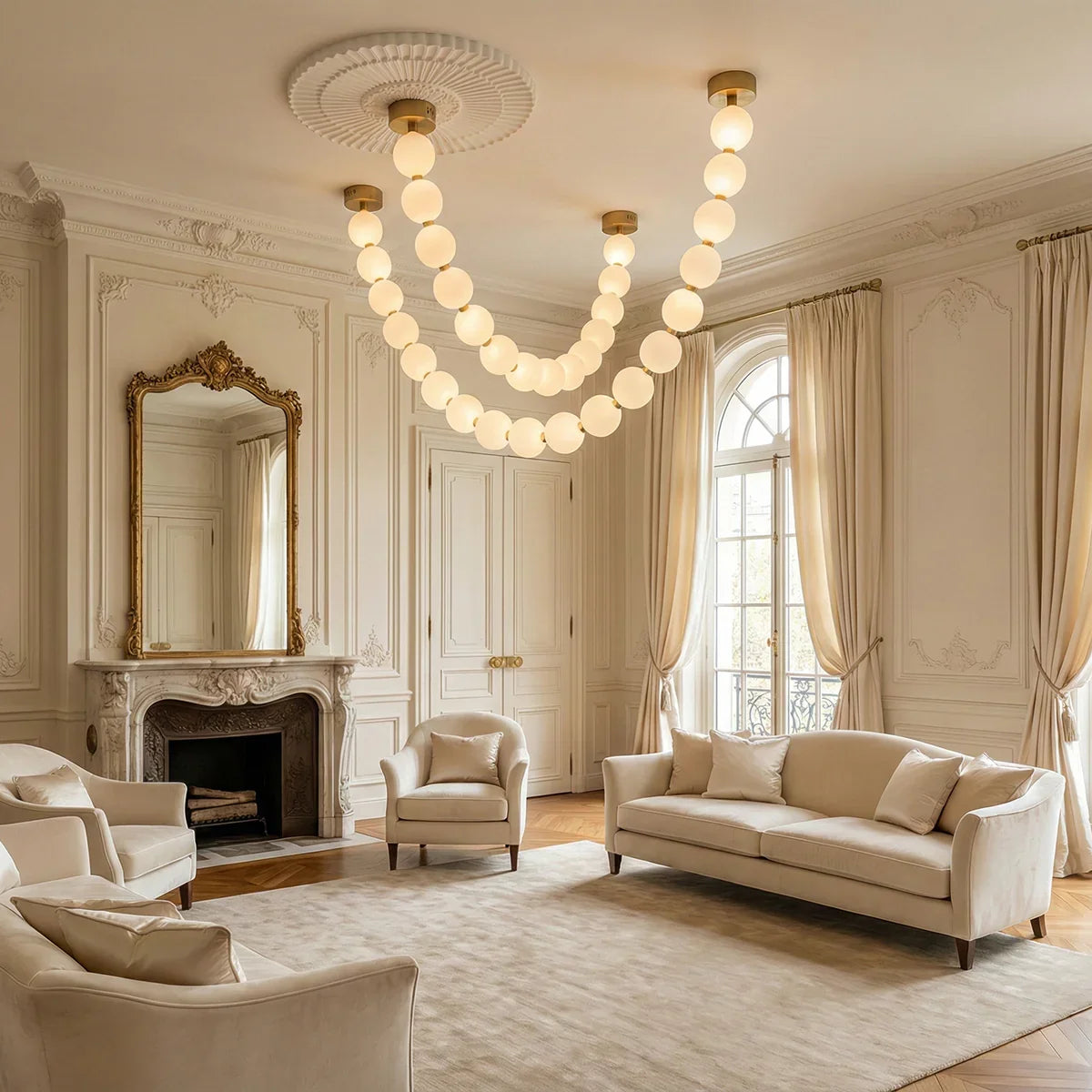 Pearl Necklace Chandelier