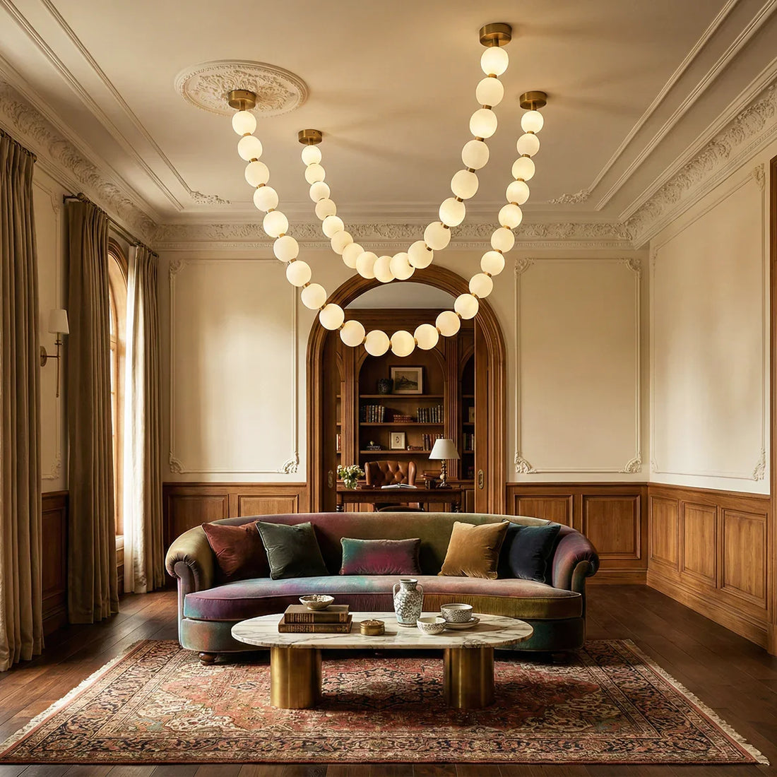 Pearl Necklace Chandelier