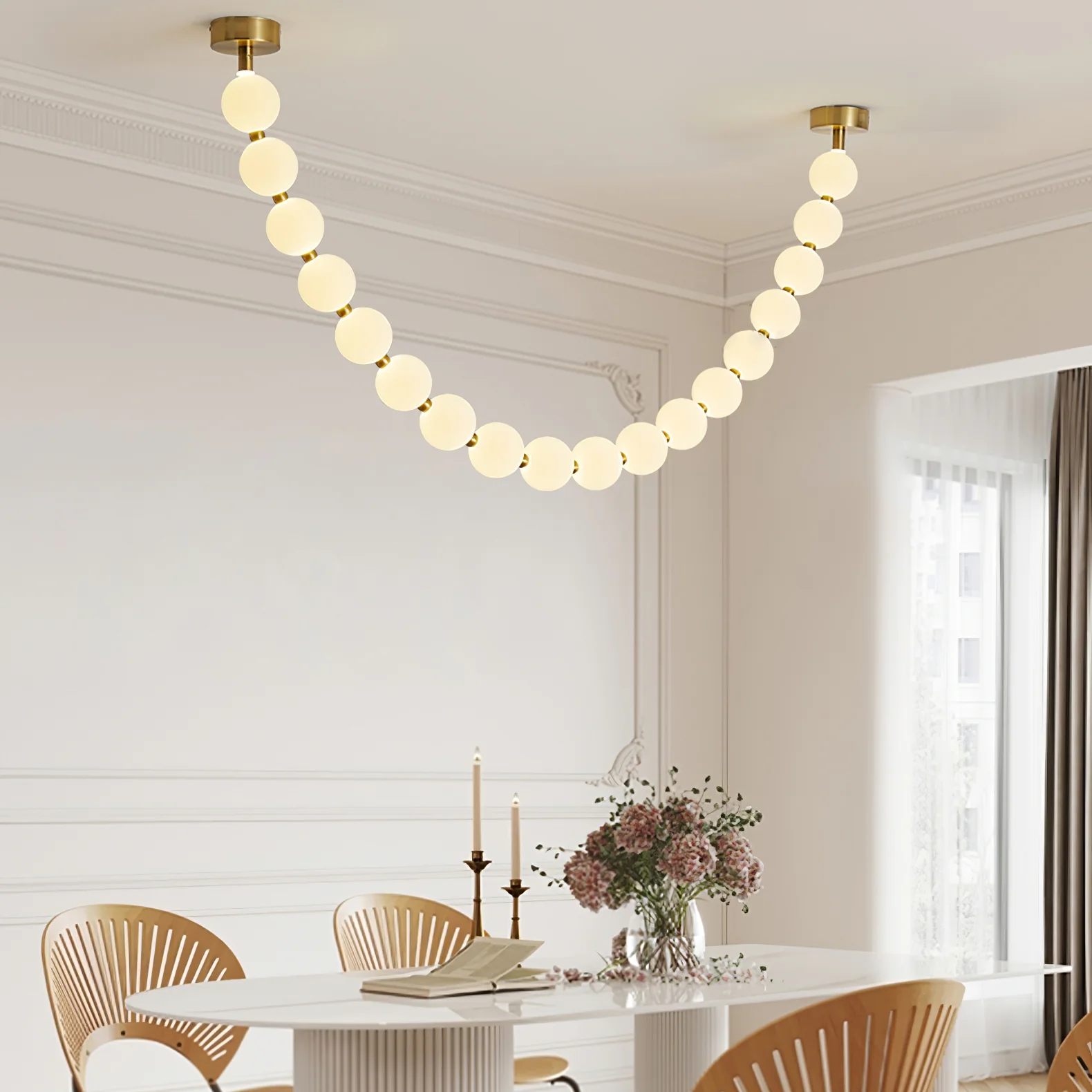 Pearl Necklace Chandelier