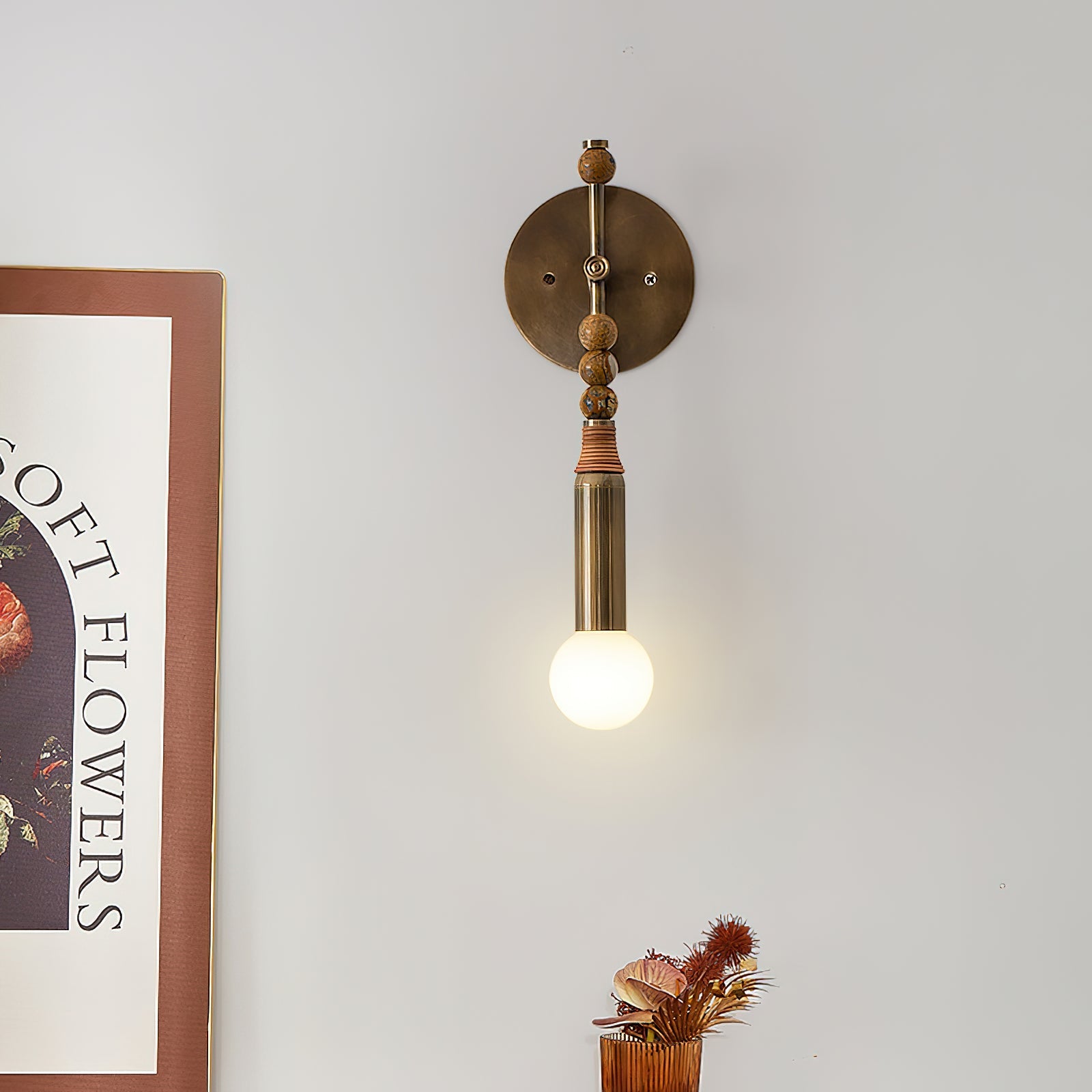 Perseva Pierced Marble Wall Sconce