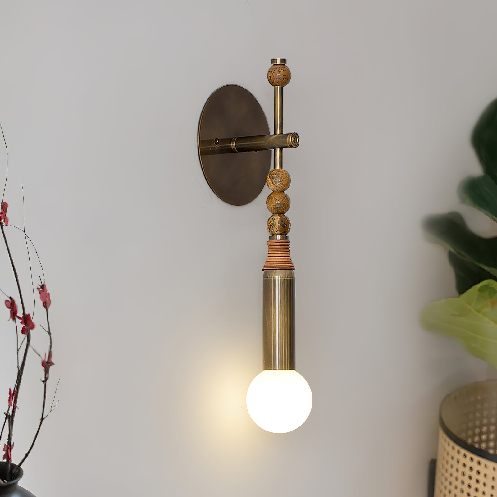 Perseva Pierced Marble Wall Sconce