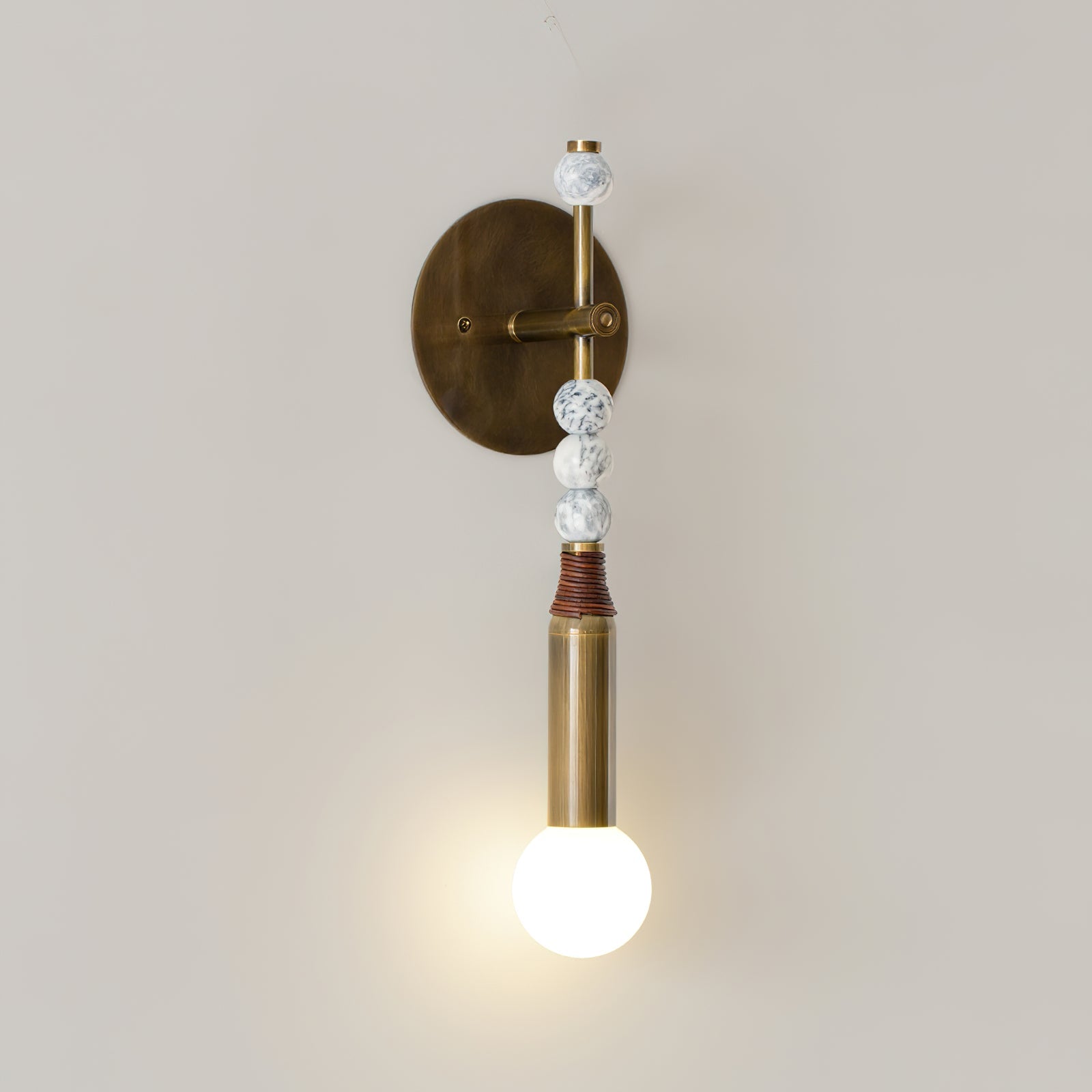 Perseva Pierced Marble Wall Sconce