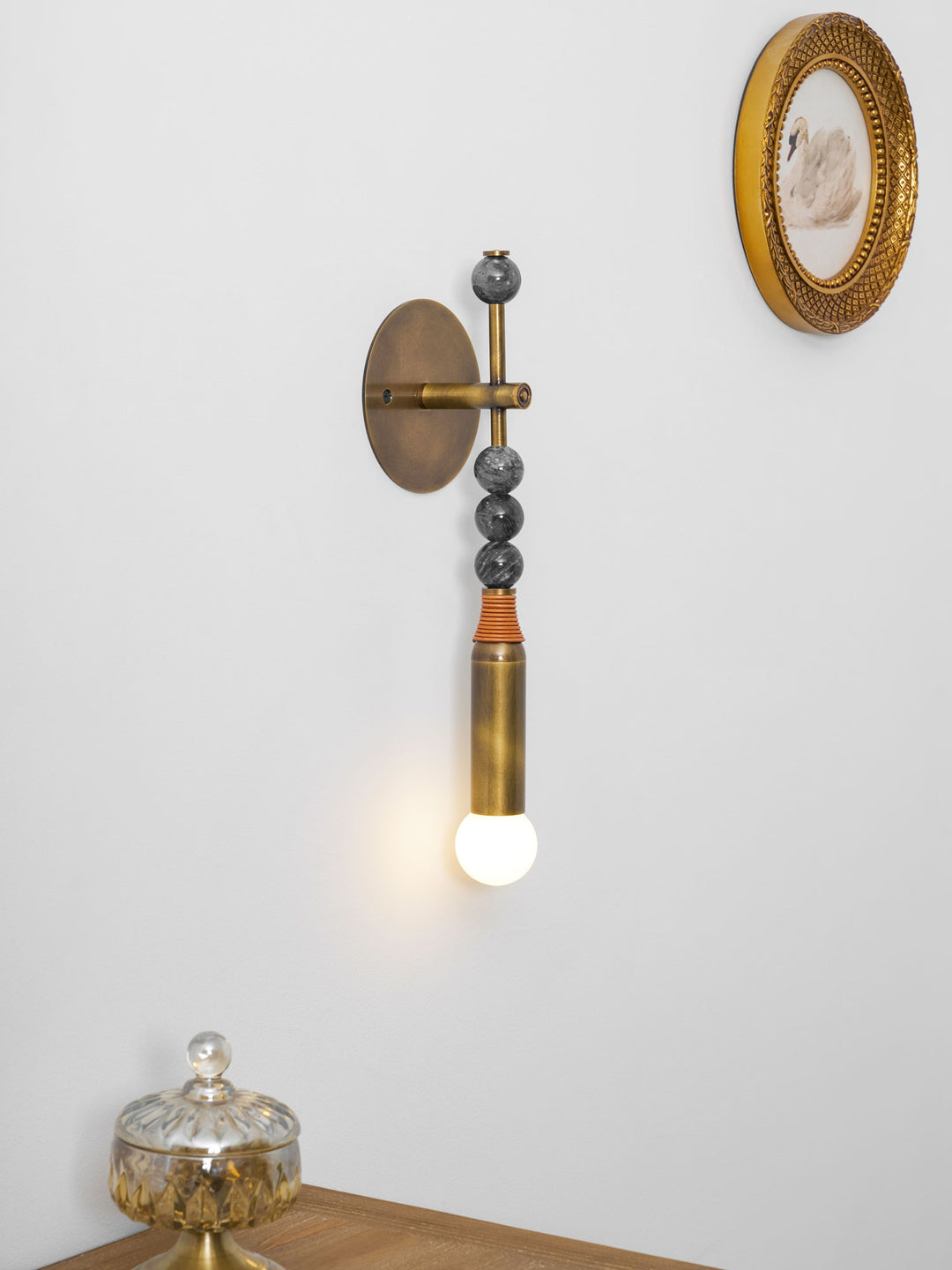 Perseva Pierced Marble Wall Sconce