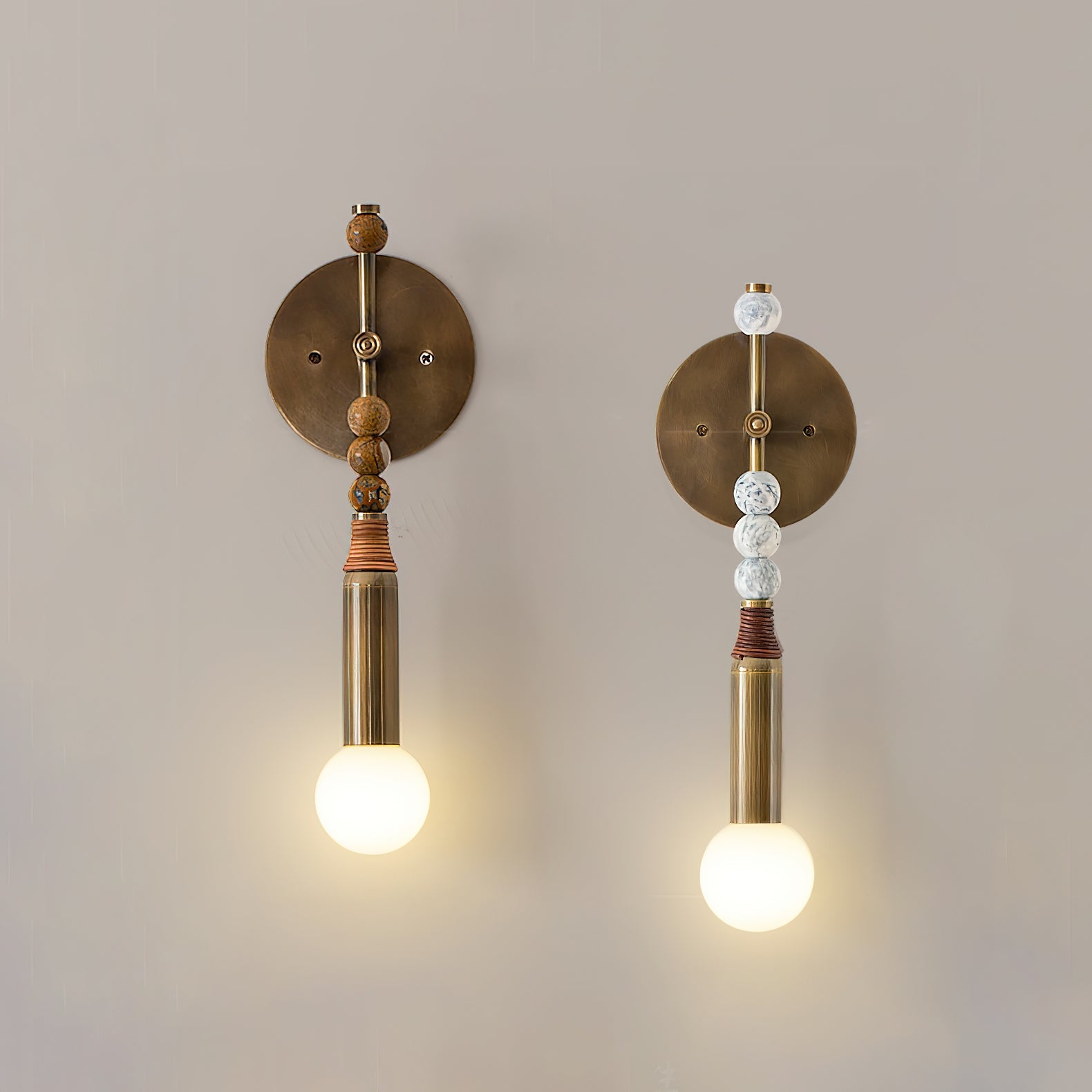 Perseva Pierced Marble Wall Sconce