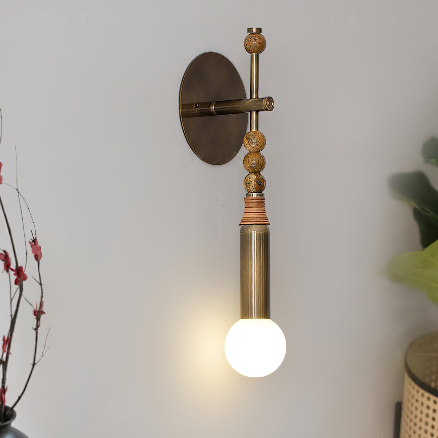 Perseva Pierced Marble Wall Sconce