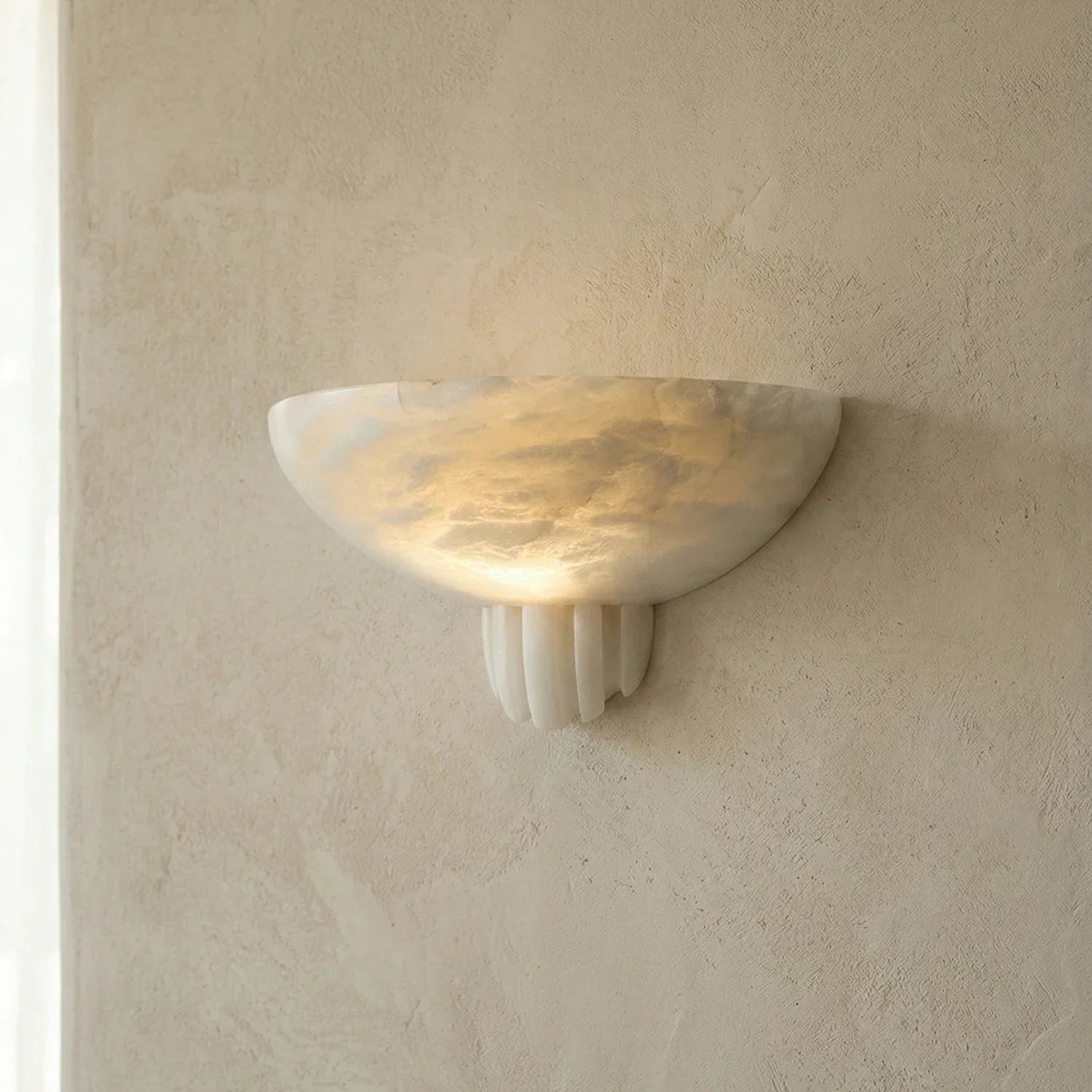 Rare Alabaster Wall Sconce