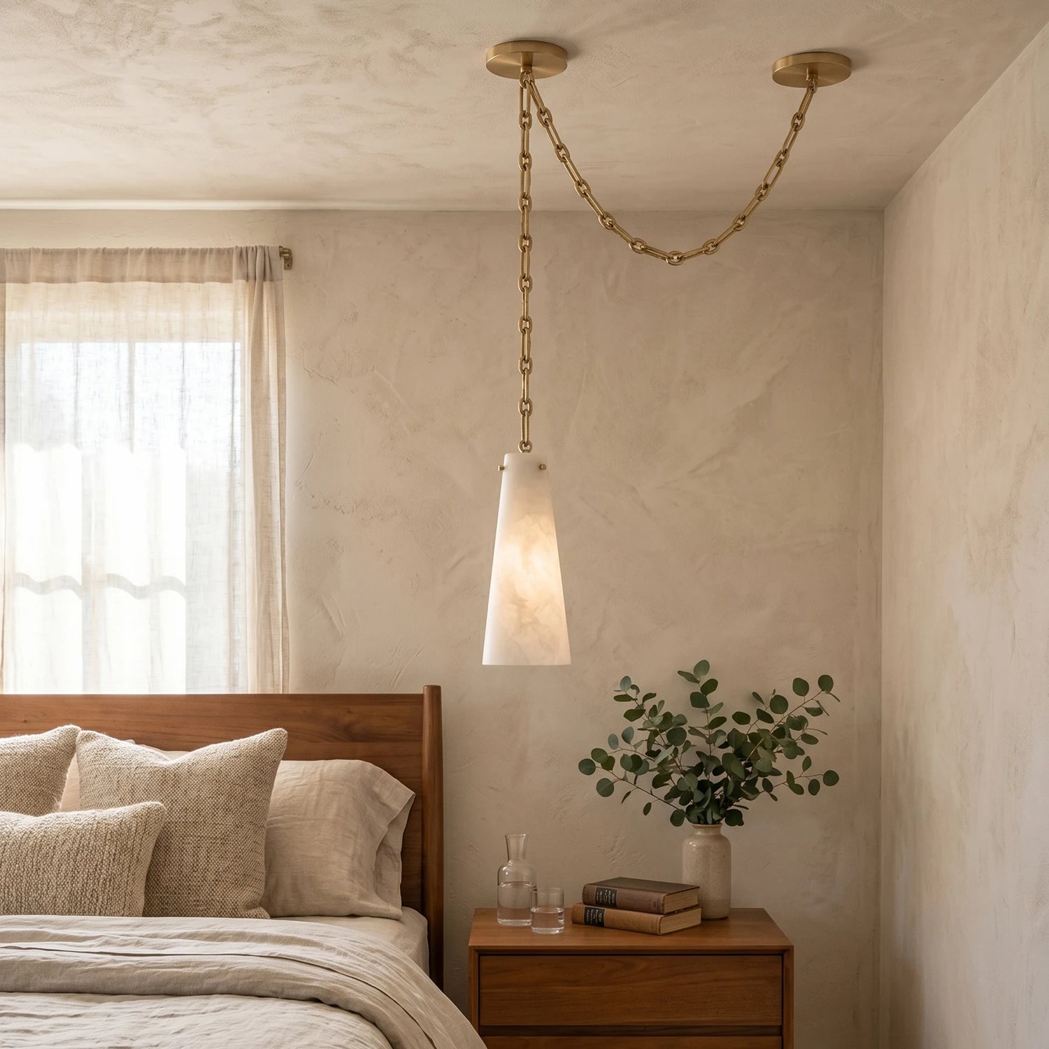 Romilly Alabaster Chain Chandelier