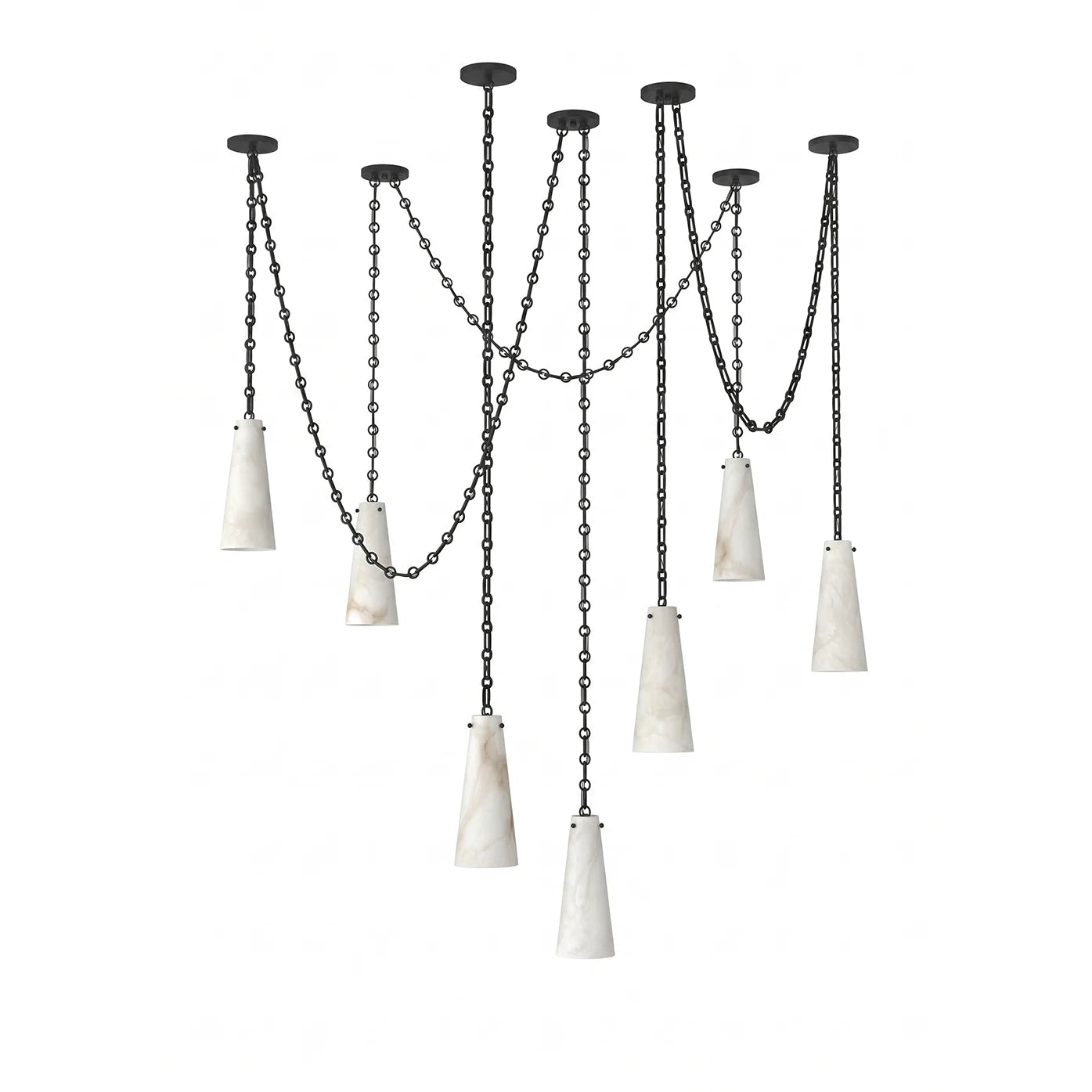 Romilly Alabaster Chain Chandelier