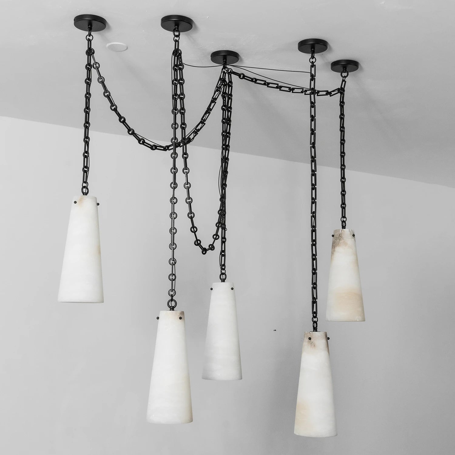 Romilly Alabaster Chain Chandelier