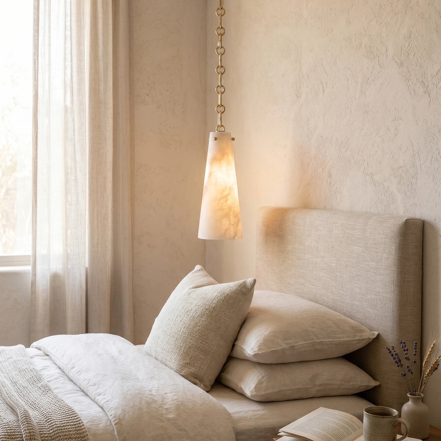 Romilly Alabaster Chain Chandelier