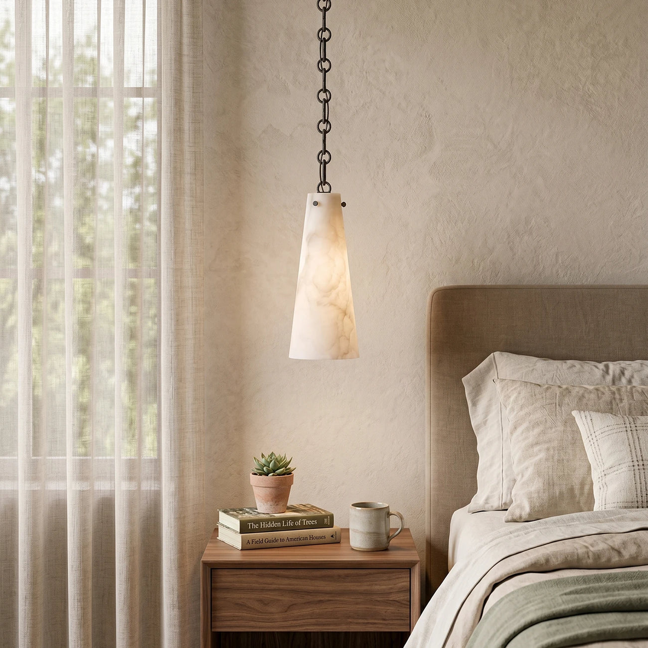 Romilly Alabaster Chain Chandelier