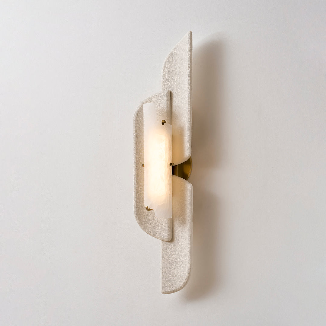 Sculpted Alabaster Wall Sconce