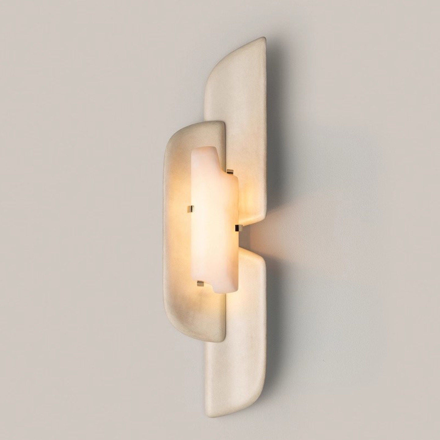 Sculpted Alabaster Wall Sconce