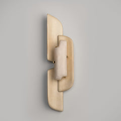 Sculpted Alabaster Wall Sconce